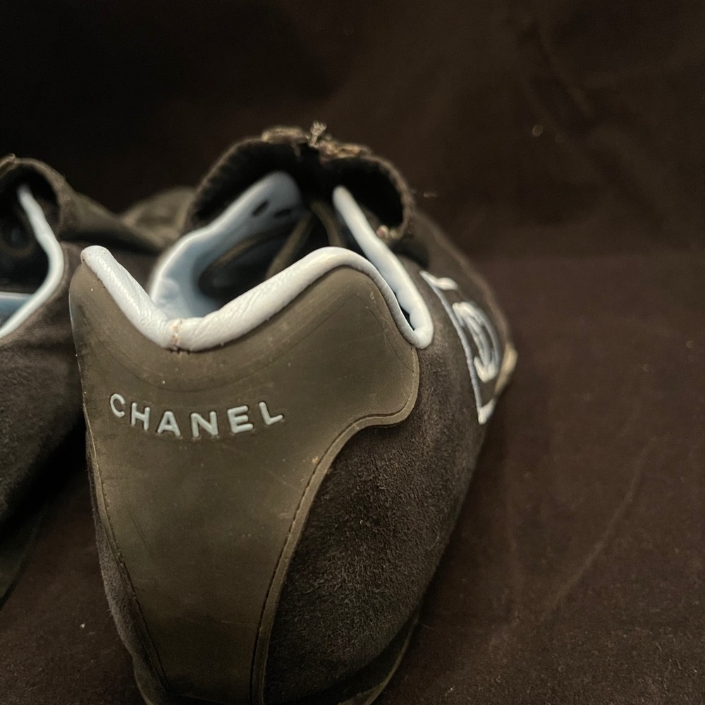 CHANEL Tie Zip Shoe Rare - Picture 5 of 12